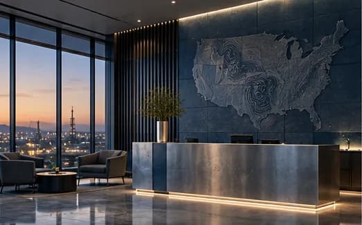 Office reception hero image
